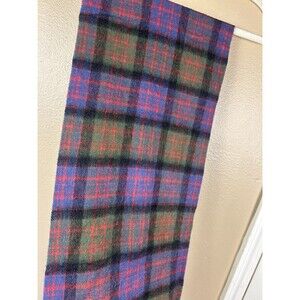 Kitlane Scotland 100% LambsWool Plaid Scarf MacDonald Clan Tartan 65”